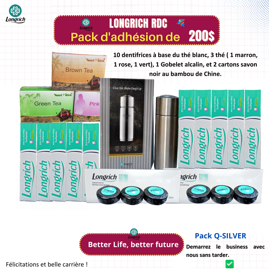 Pack d'Adhésion Longrich- PACK SLIVER