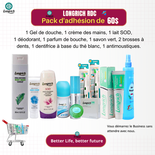 Pack  d'Adhésion Longrich- PACK COMBO