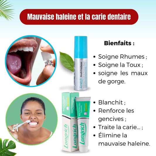 DENTIFRICE ET PARFUM DE BOUCHE LONGRICH