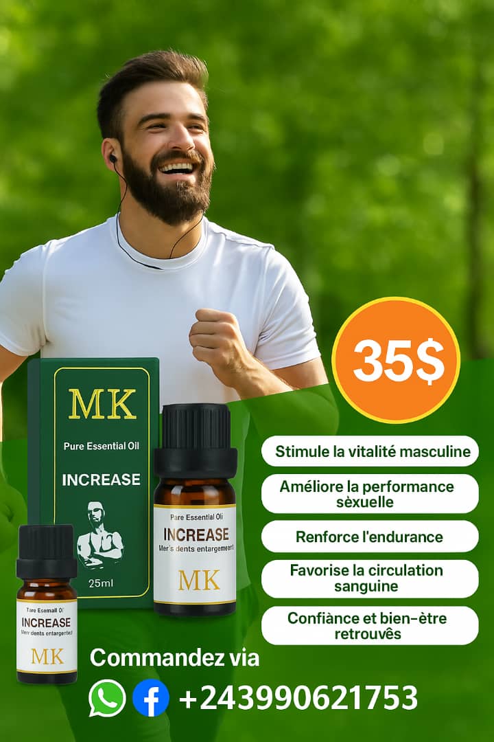 Increase – L'Huile Essentielle Révolutionnaire pour hom.me